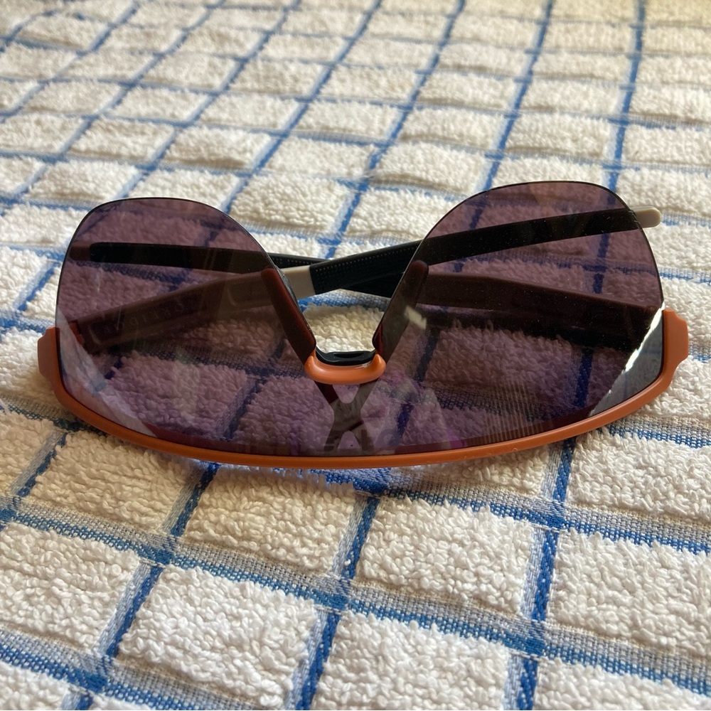 Oakley Sunglasses # 009248-1342, Prism Black Lenses, Ginger Frame - Nice